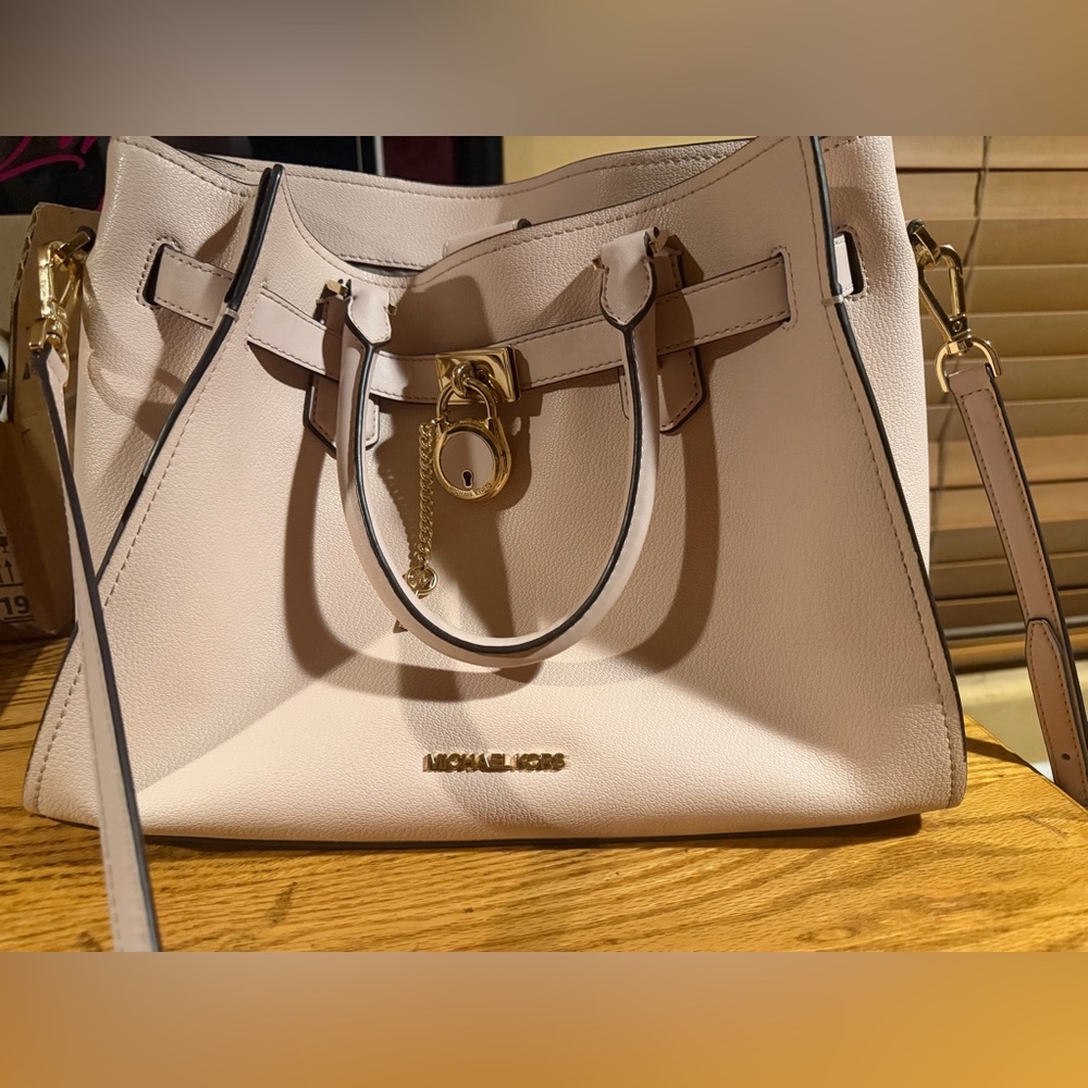 Michael Kors Blush Pinl purse  with Gold Accents